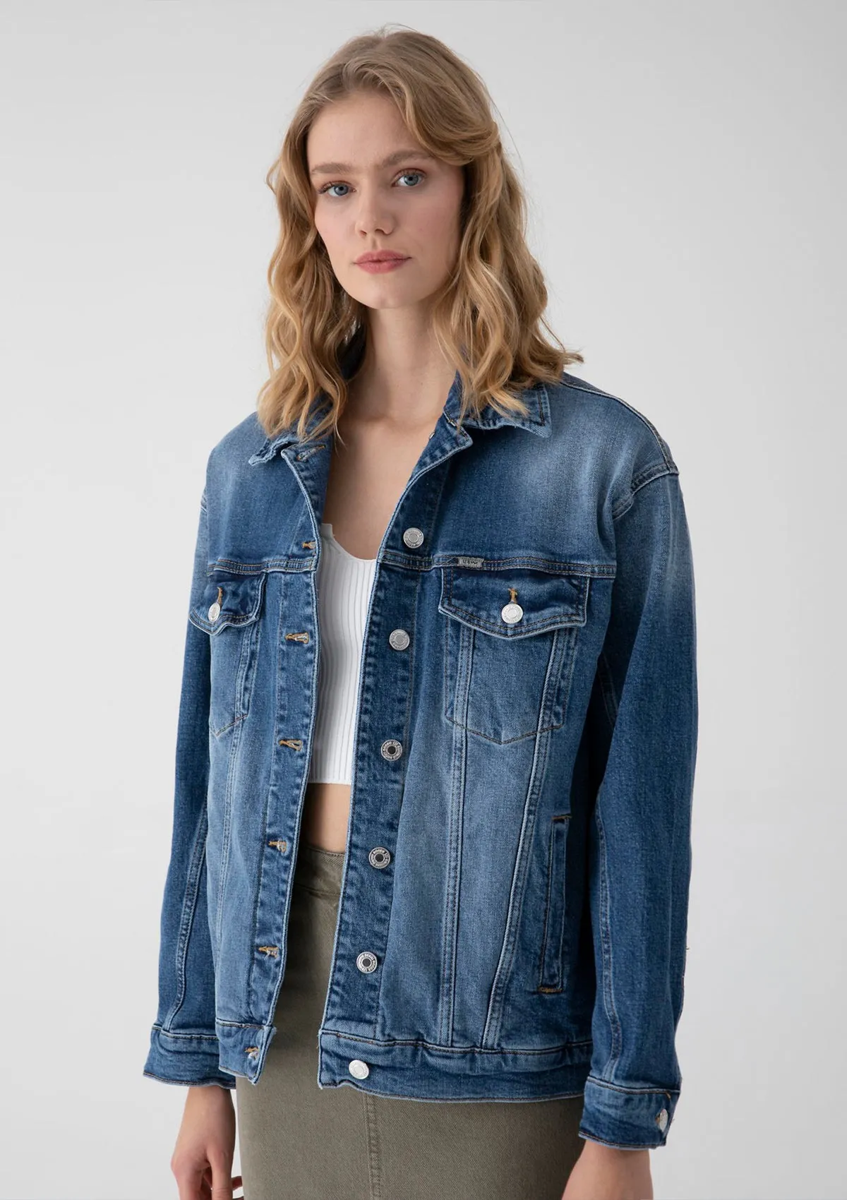 Monalis Heix Oversized Denim Jacket