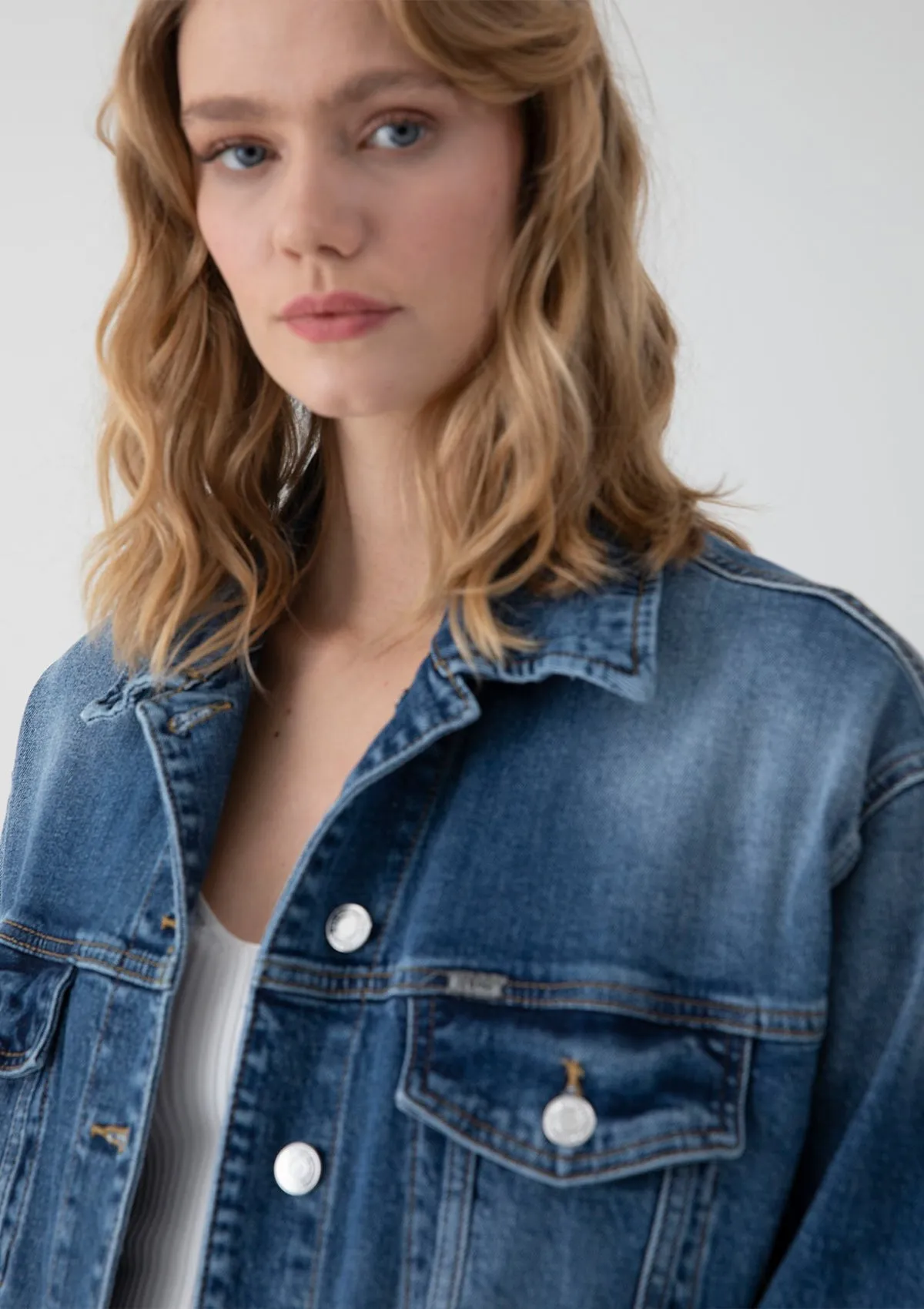 Monalis Heix Oversized Denim Jacket