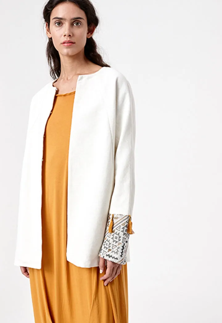 Off White Ethnic Jacket