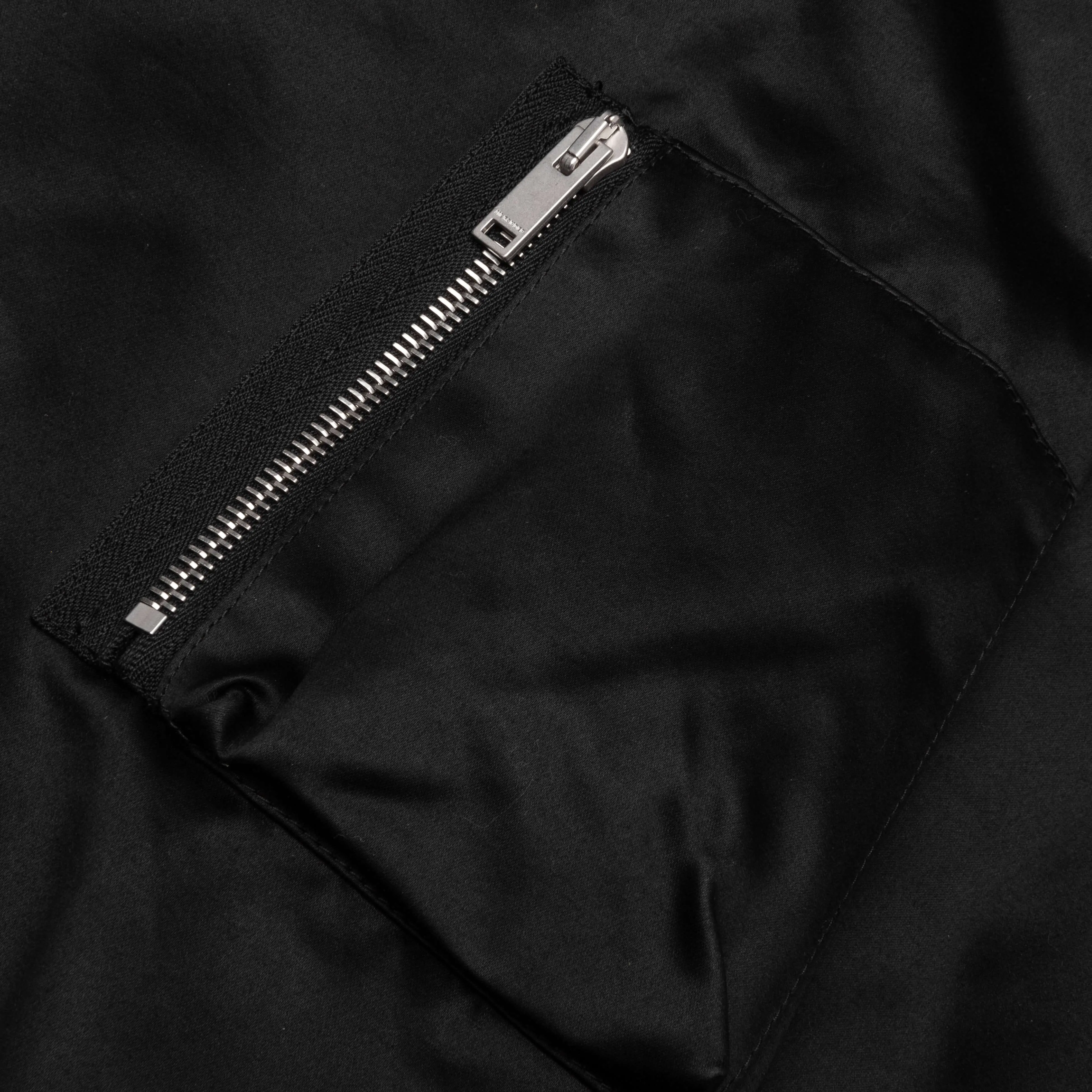 Oversized Bomber Jacket - Pitch Black