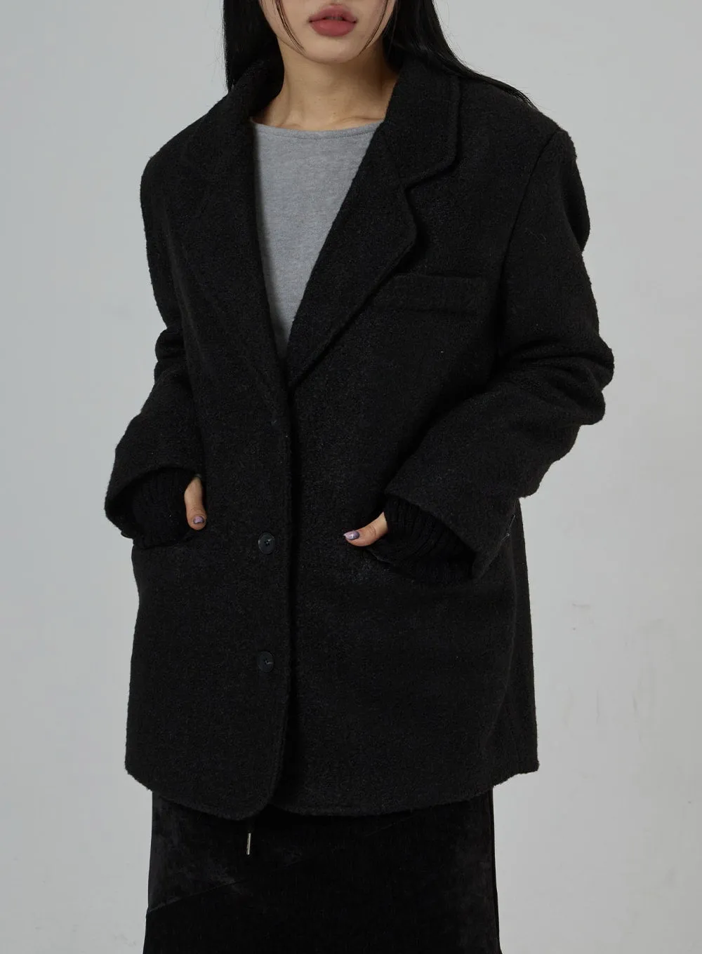 Oversized Button Winter Jacket CD28