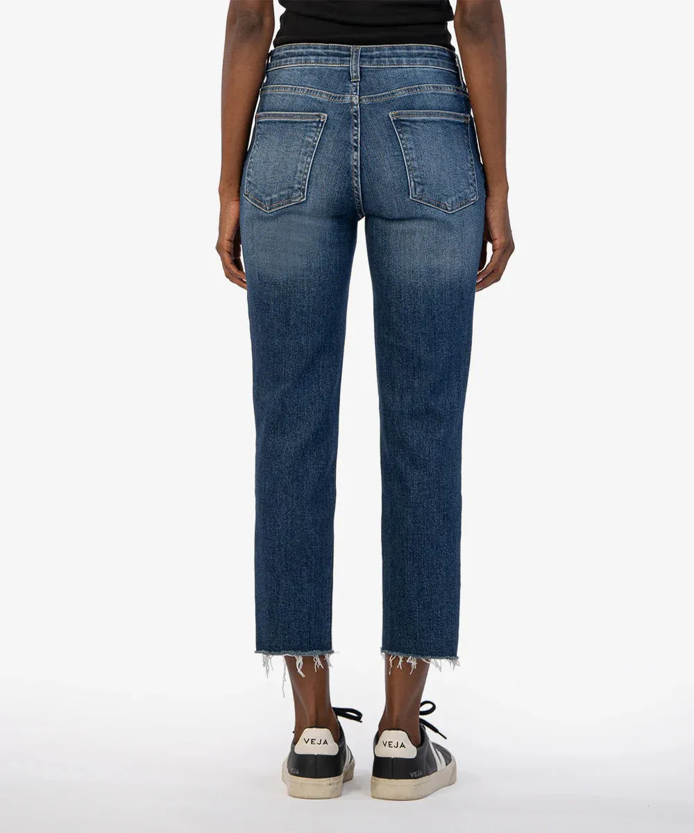 Rachael High Rise Mom Jean with Raw Hem in explore by KUT