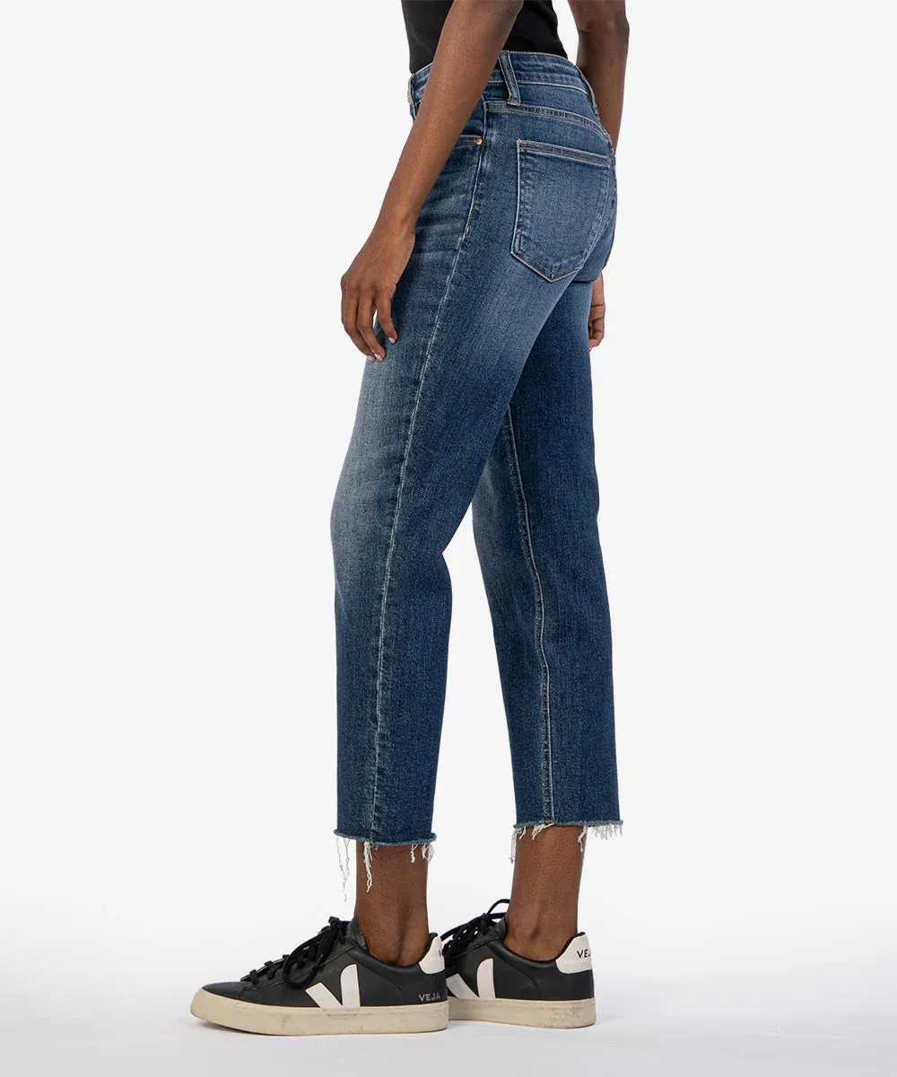 Rachael High Rise Mom Jean with Raw Hem in explore by KUT