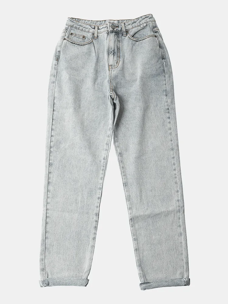 Rhythm Classic High Rise Tapered Jean - Lt Wash