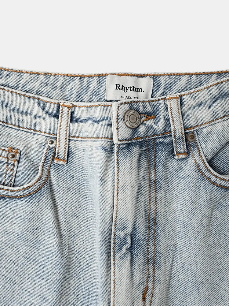 Rhythm Classic High Rise Tapered Jean - Lt Wash