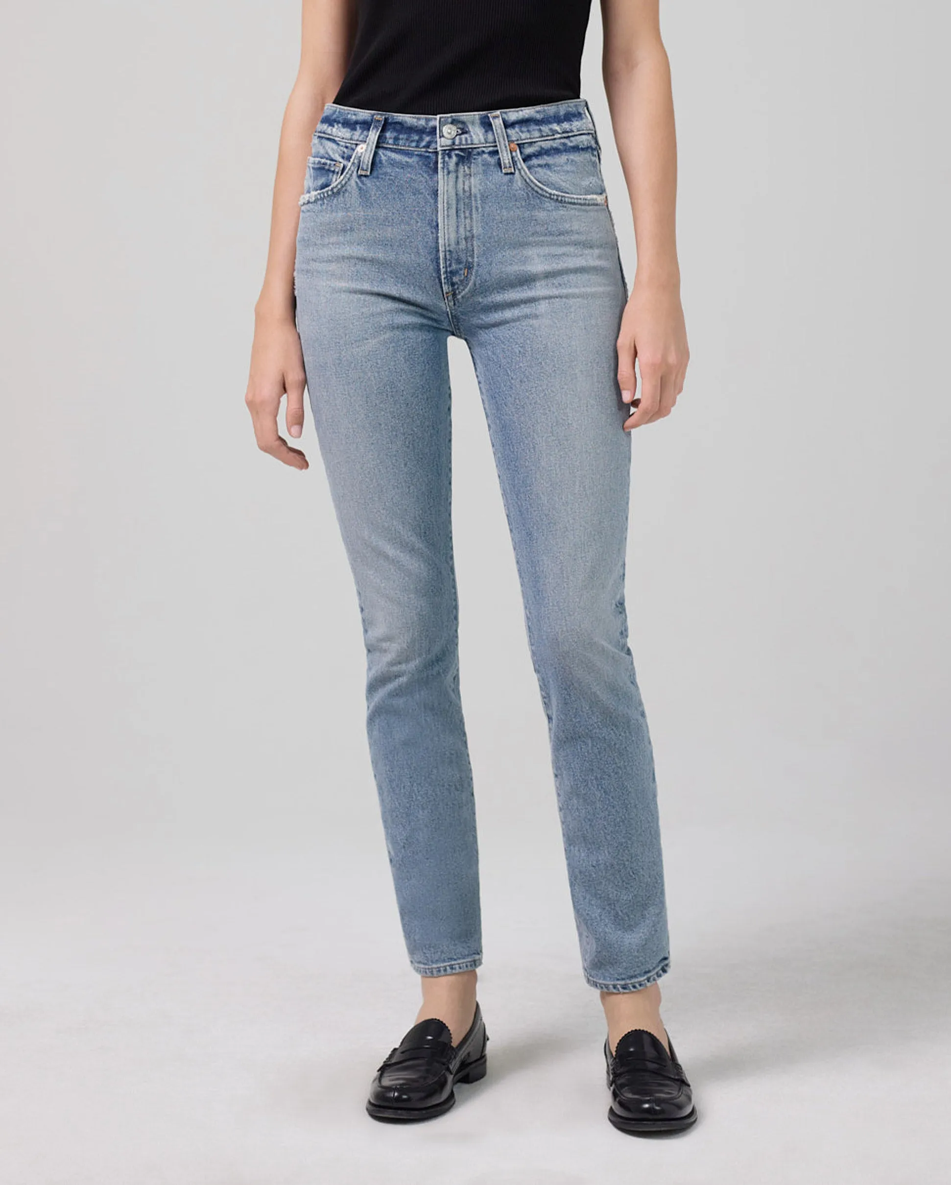 SKYLA MID RISE SLIM STRAIGHT / MIRJA