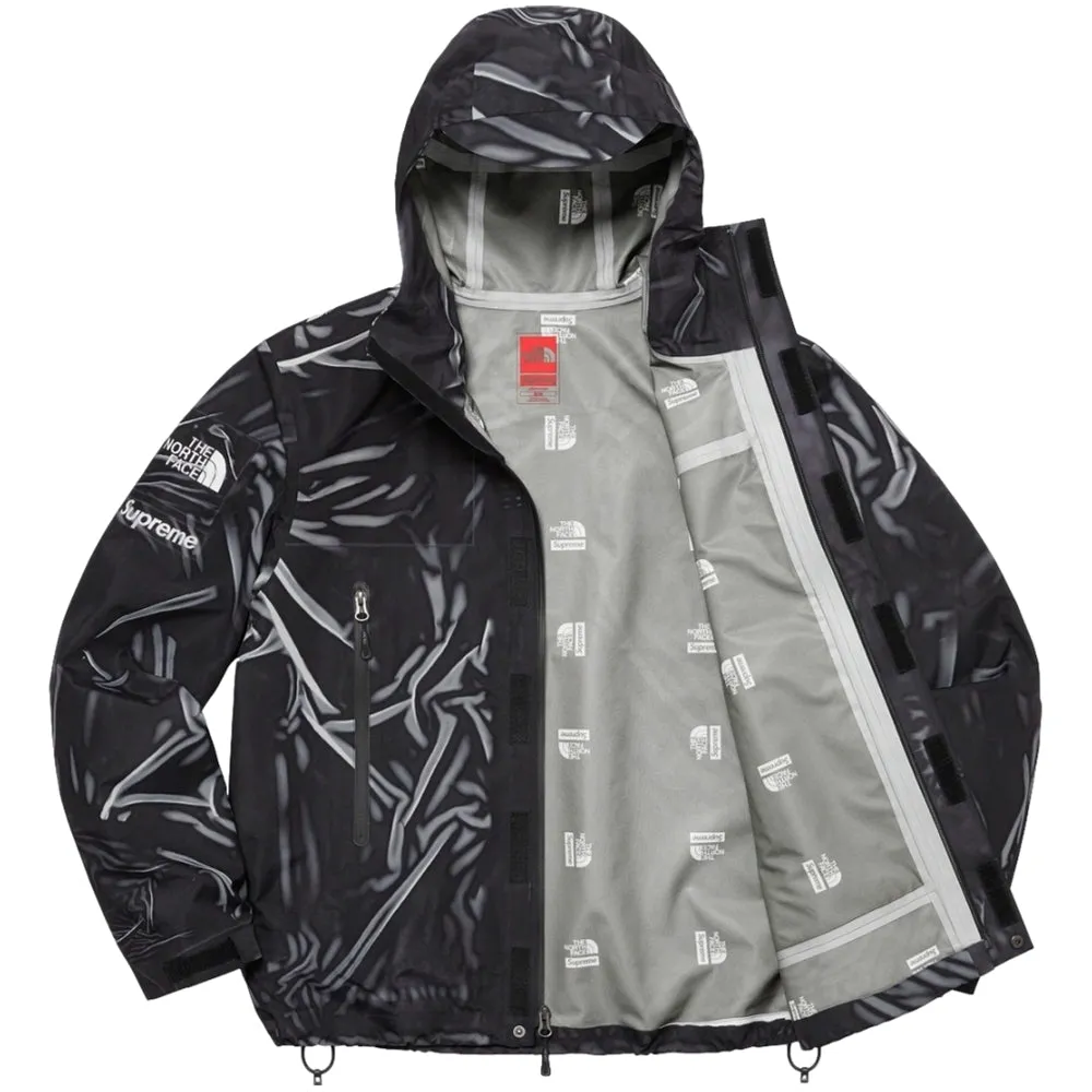 SUPREME TNF PRINTED TAPED SEAM SHELL JACKET-BLACK