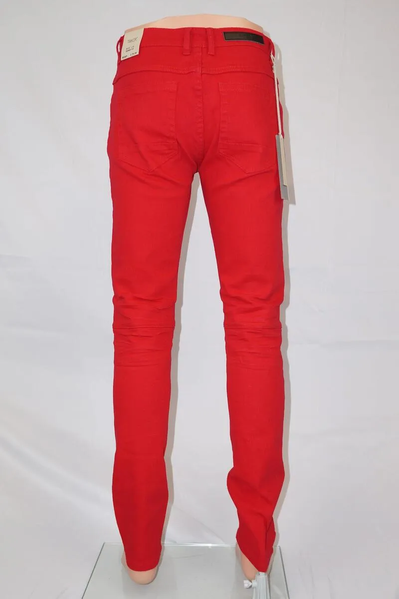 Taker Premium Stretch Twill Jean (Red)