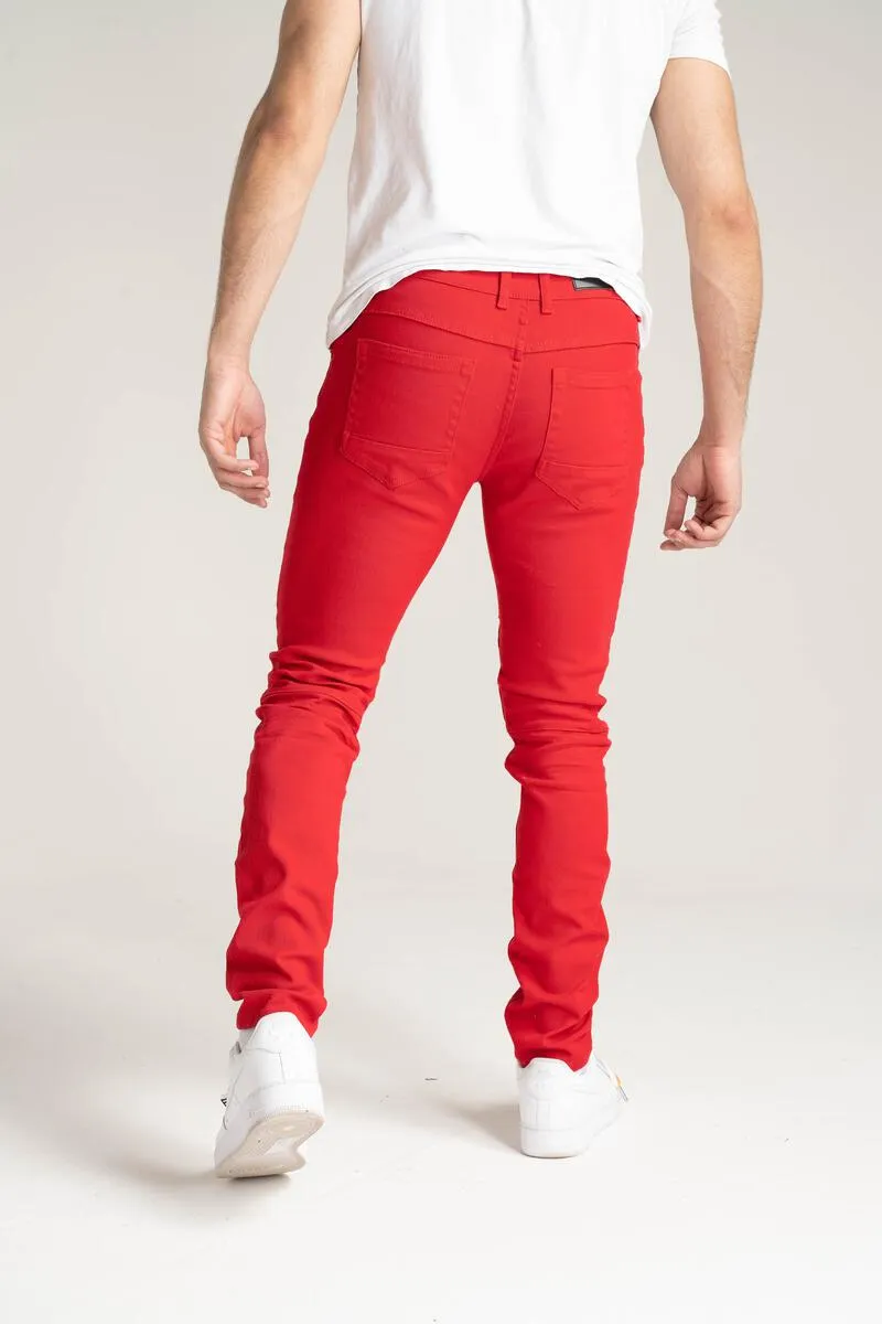 Taker Premium Stretch Twill Jean (Red)