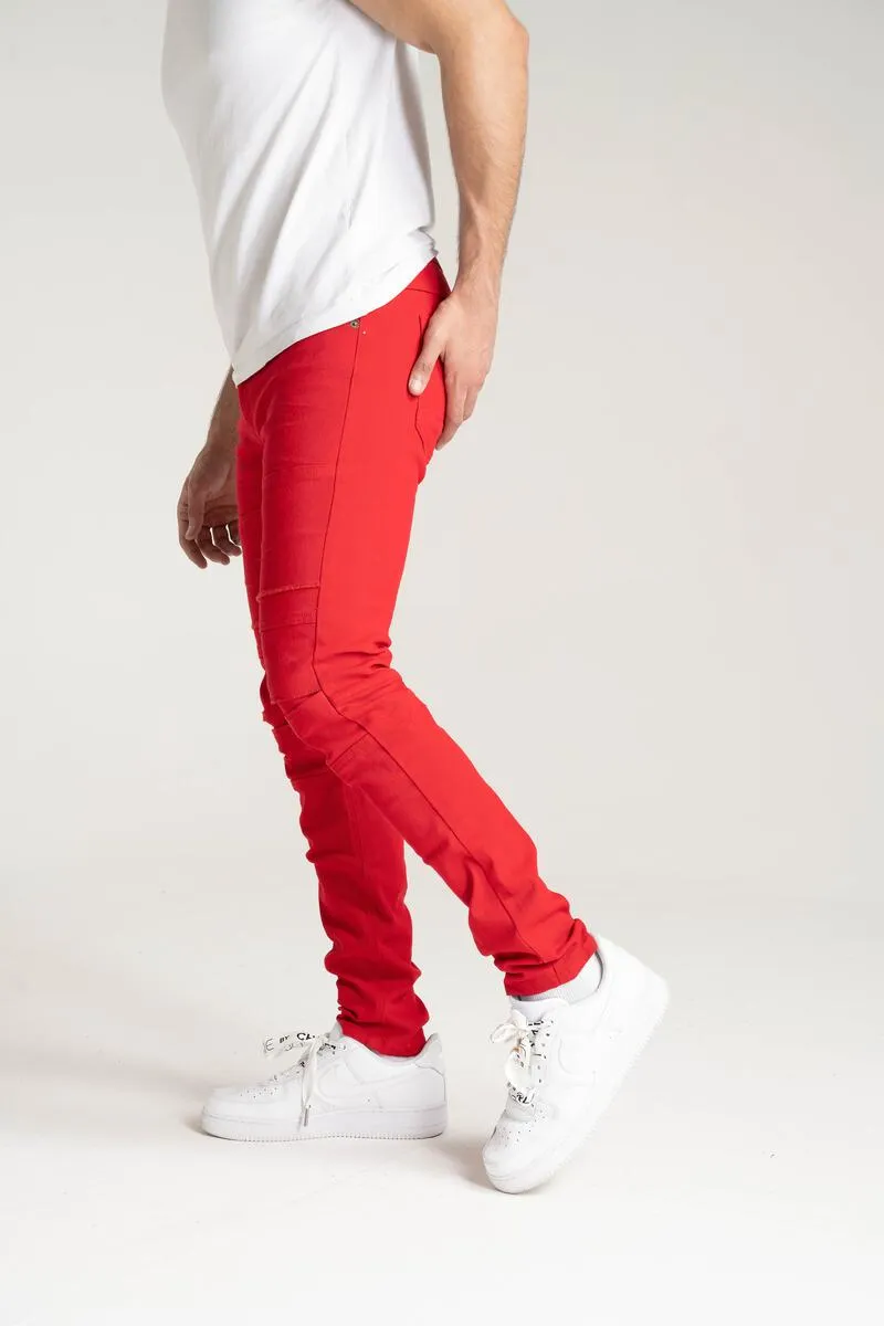 Taker Premium Stretch Twill Jean (Red)