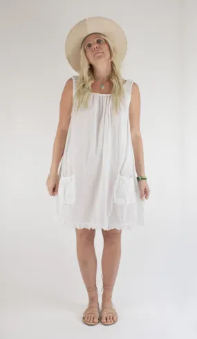 WHITE COTTON NIGHTIE