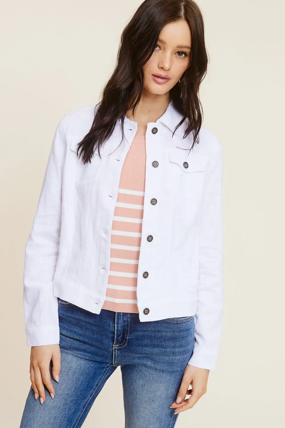 White Linen Jacket