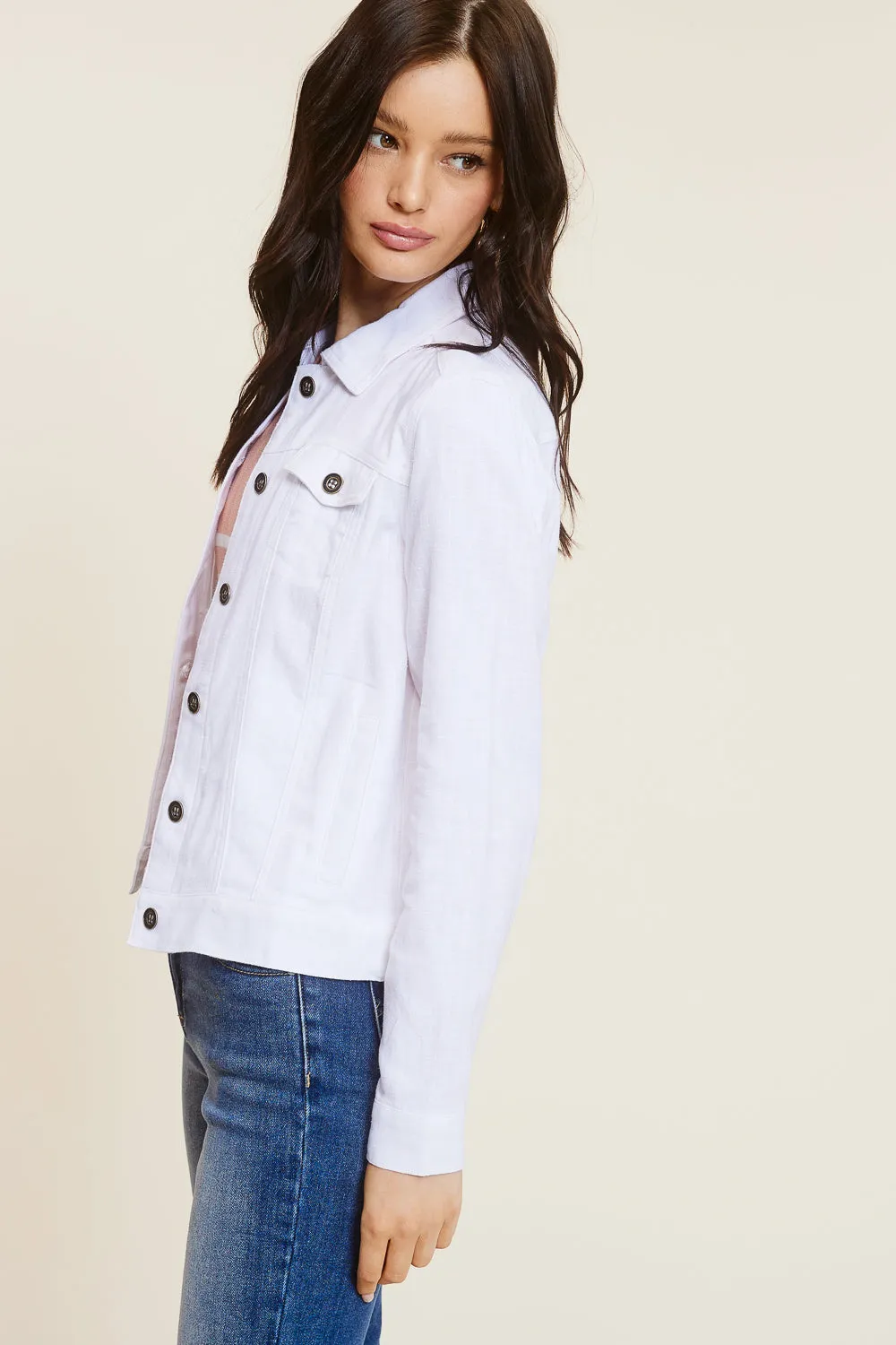 White Linen Jacket