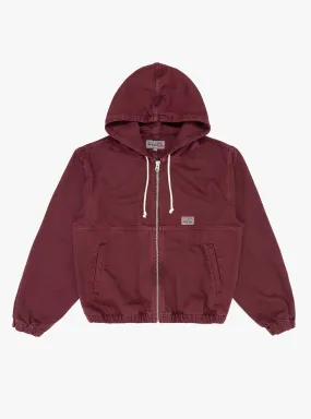 Work Jacket Unlined Canvas Wine