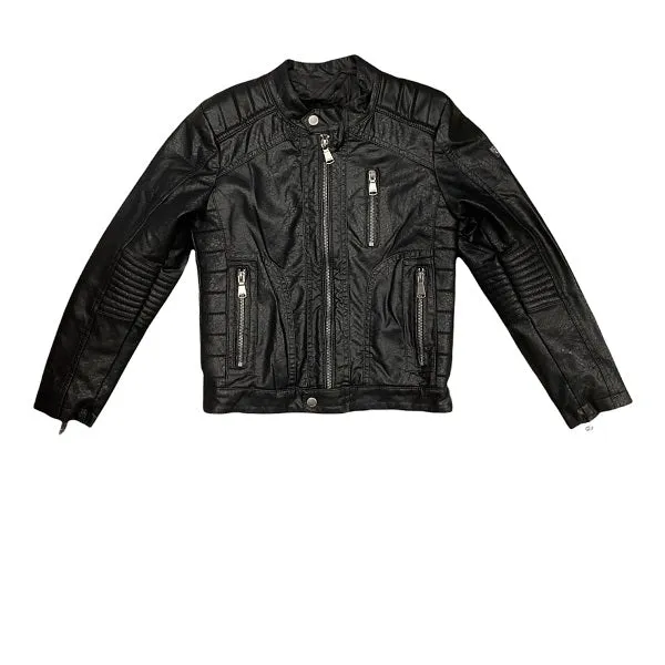 YES ZEE Faux leather jacket for children J826GKJJ 0801 black